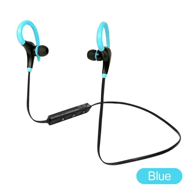 BT-1 беспроводные наушники Спорт бег Bluetooth наушники громкой связи бас стерео Bluetooth гарнитура с микрофоном для всех смартфонов - Цвет: Синий