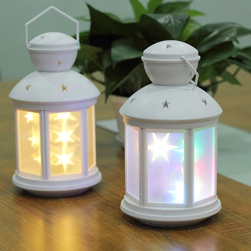 LED Portable Flame Starry Sky Intelligent Horizontal Table Lamp Decoration Night Light Lamp Living Room Bedroom Lighting