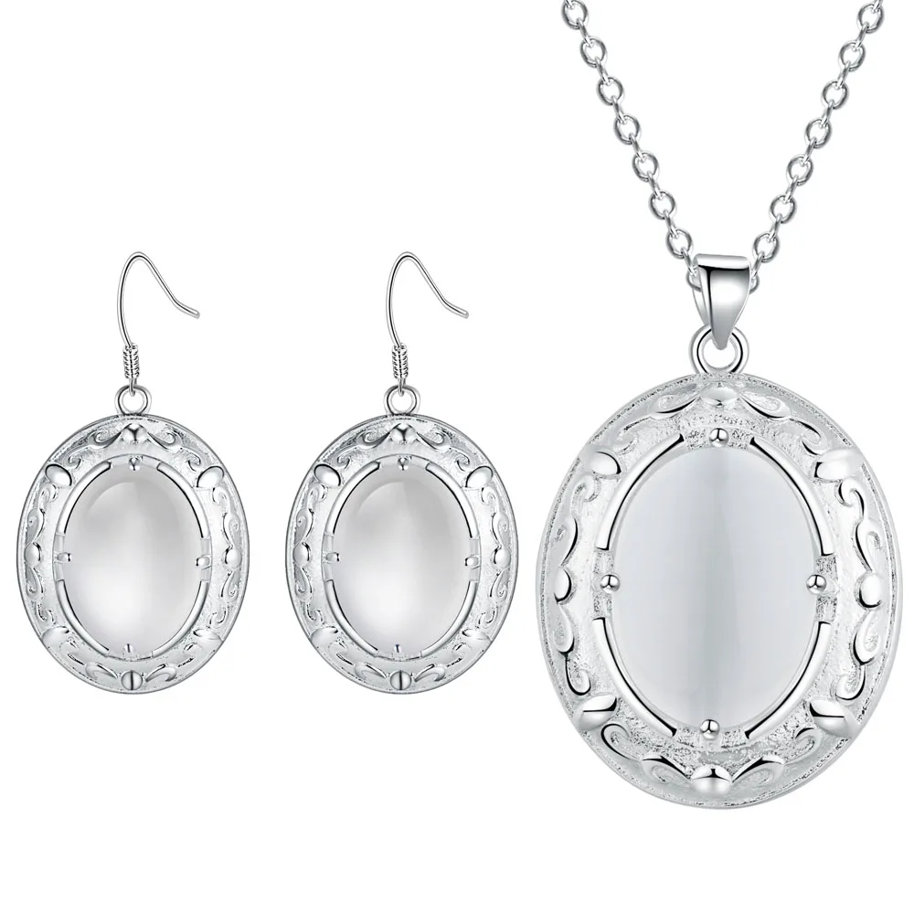 Комплект из колье и серёг серебра 2019 пробы | Украшения аксессуары