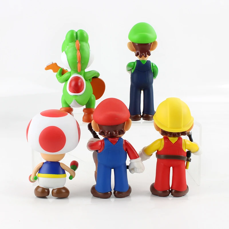 5 шт./компл. аниме Музыкальный концерт Super Mario Bros жаба Донки Конг Йоши Супер Марио и Луиджи ПВХ фигурку Кукла коллекционная модель детские игрушки