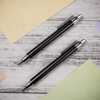 

Luxury Metal Ballpoint Pen Press Style Black Ink Roller Pens Business Writing Office School Supplies