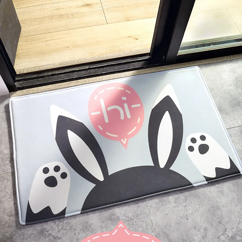 Домашние Противоскользящие коврики мультфильм животных коврик для входной двери ванная комната абсорбирующий коврик дверные коврики украшения