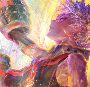 

My Hero Academia Colorful Anime Manga Scroll Poster Wall Art Print Decor,50 x 70 cm,No Frame