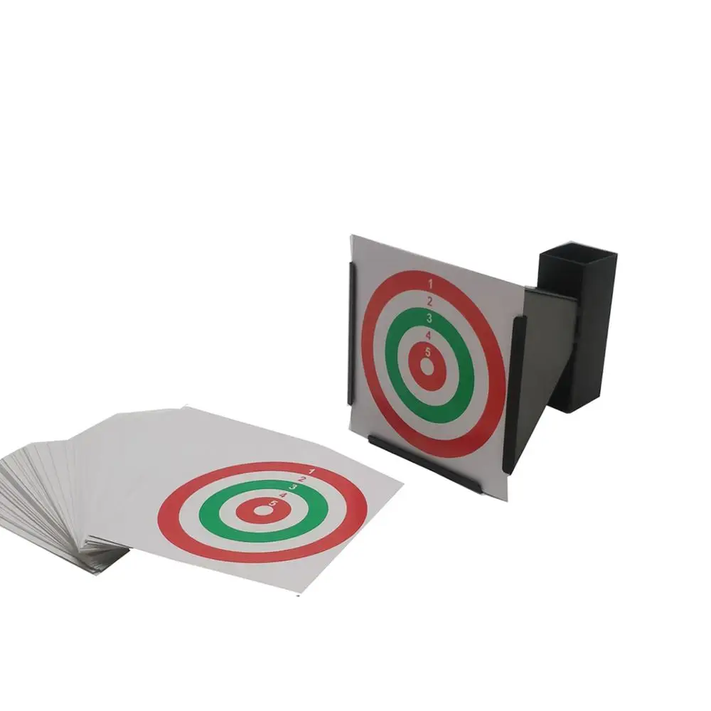 

14*14cm(5.5*5.5”) Funnel Shape Pellet Trap Hunting Target Air Rifle Pellet Trap with 20 paper target