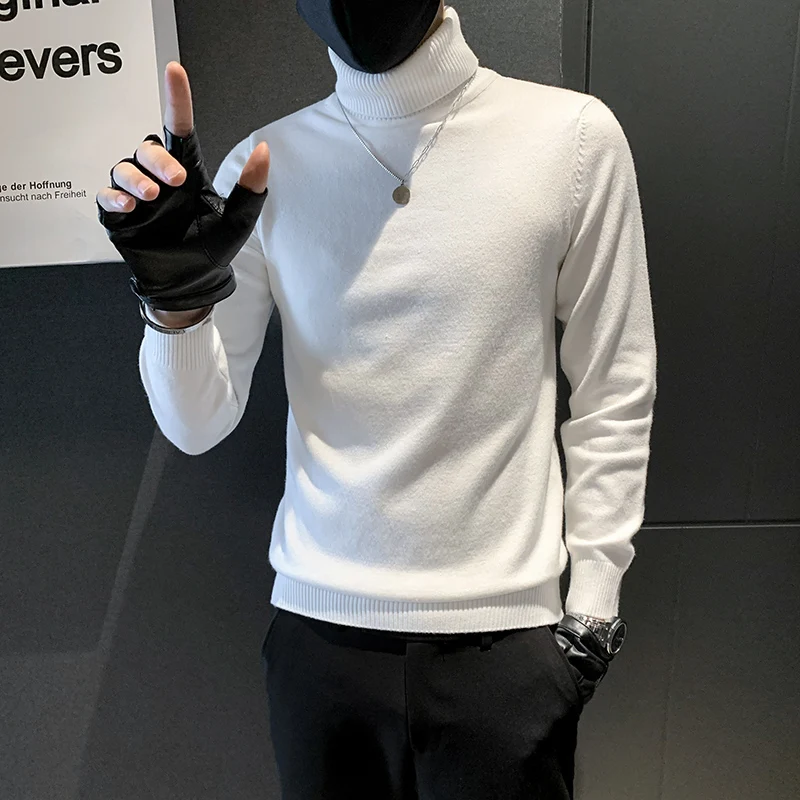 Suéter Cuello Tortuga Hombre Les Umes - Cremallera Completa, Punto Trenzado, Acrílico Y Algodón, Invierno