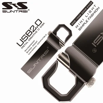 

Suntrsi USB Flash Drive 64G 32gb pendrive16g 8G 128G Pen drive флешка waterproof usb флэш-накопители 2.0 memory stick gift