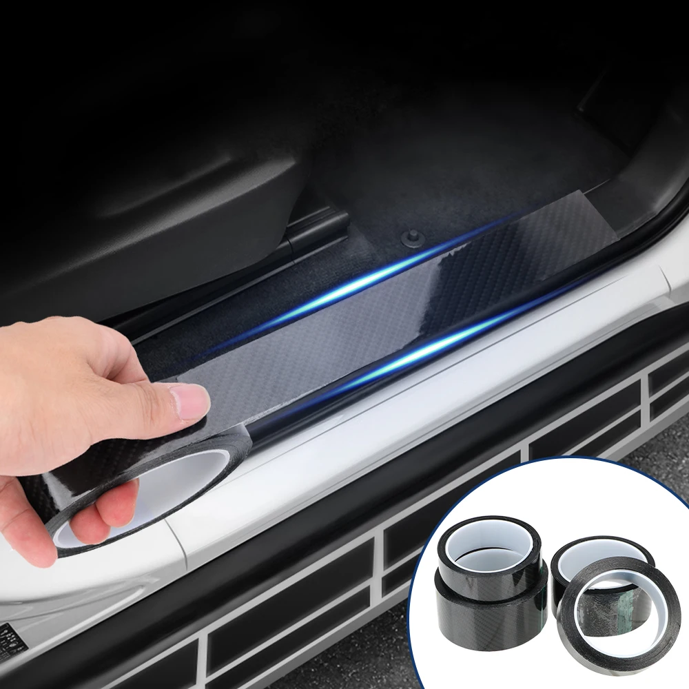 

LEEPEE Car Door Edge Guards Sticker Car Trunk Bumper Anti-scratch Sticker Carbon Fiber Protective Film Door Scratch Protector