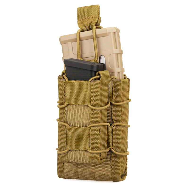 

Tactical Molle Mag Pouch Open Top Single Rifle Pistol Double Mag Bag Case Layer Rifle Magazine Holster Holder