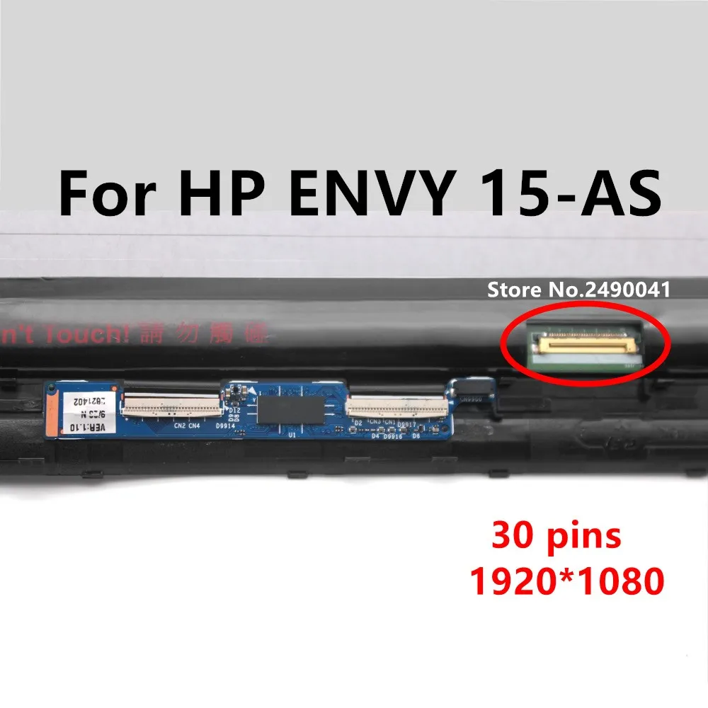 shippingLCD Экран сенсорный экран планшета Стекло в сборе+ рамка для hp ENVY 15-as101na 15-as128tu 15-as120nr 15-as168nr 15-as182cl