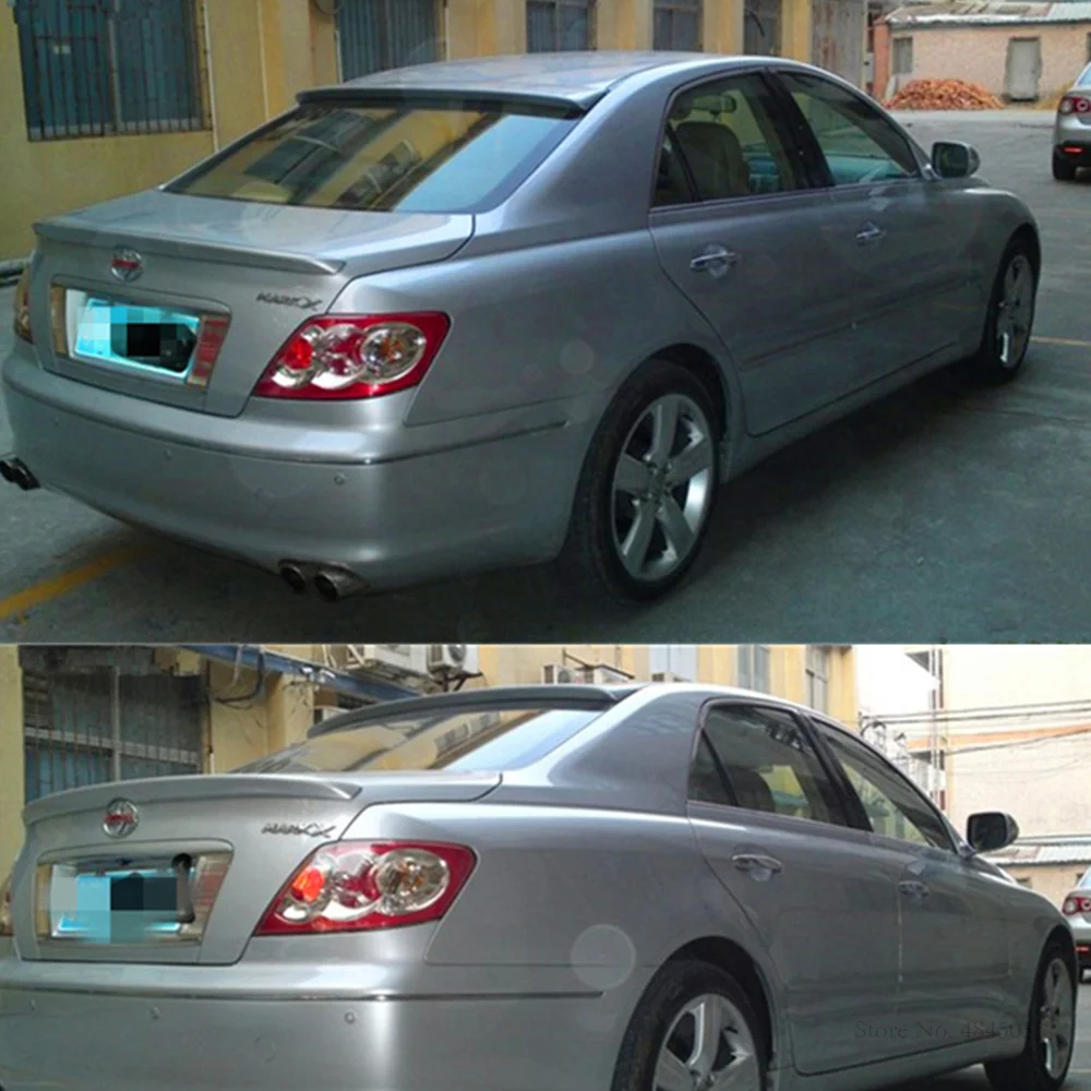 Для Toyota Mark X eliz 2006-2009 Черный спойлер на крыше высокого качества ABS пластмассовый задний Багажник крыло багажника задний спойлер на крышу автомобиля части