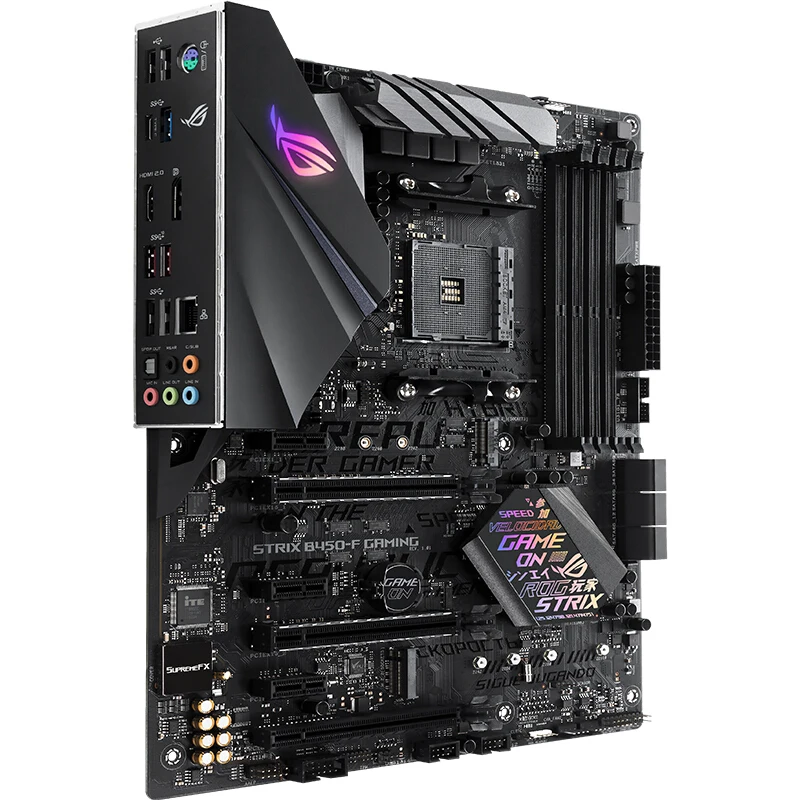  original motherboard for new ASUS ROG STRIX B450-F GAMING Socket AM4 DDR4 USB3.1 64G SATA3 B450 M.2
