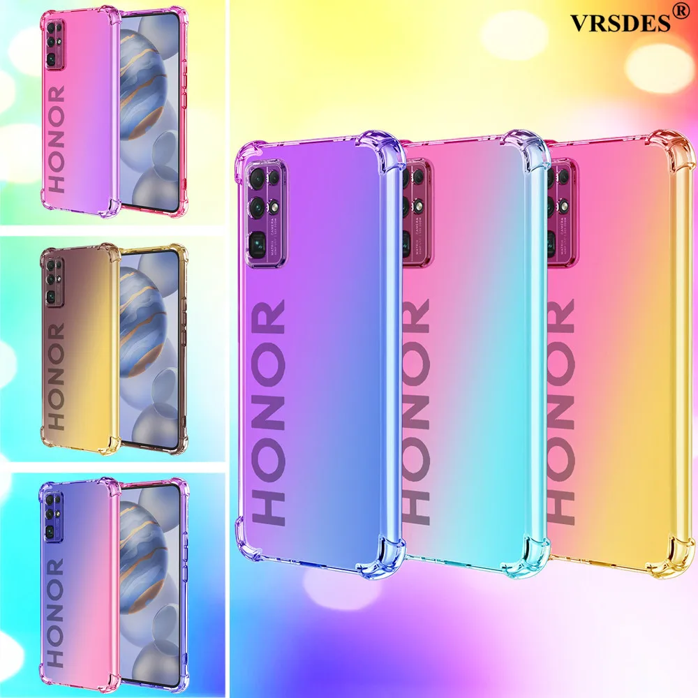 Чехол для Huawei Honor 30S 20S 10i 20 10 Lite V30 Pro Мягкий Силиконовый противоударный чехол с