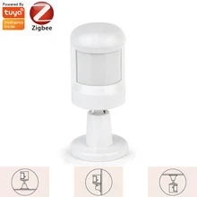 

ZB-PIR-2 Tuya Zigbee Smart PIR Motion Sensor Home Security Wide Angle Infrared Human Motion Inductor Automation Smart Linkage