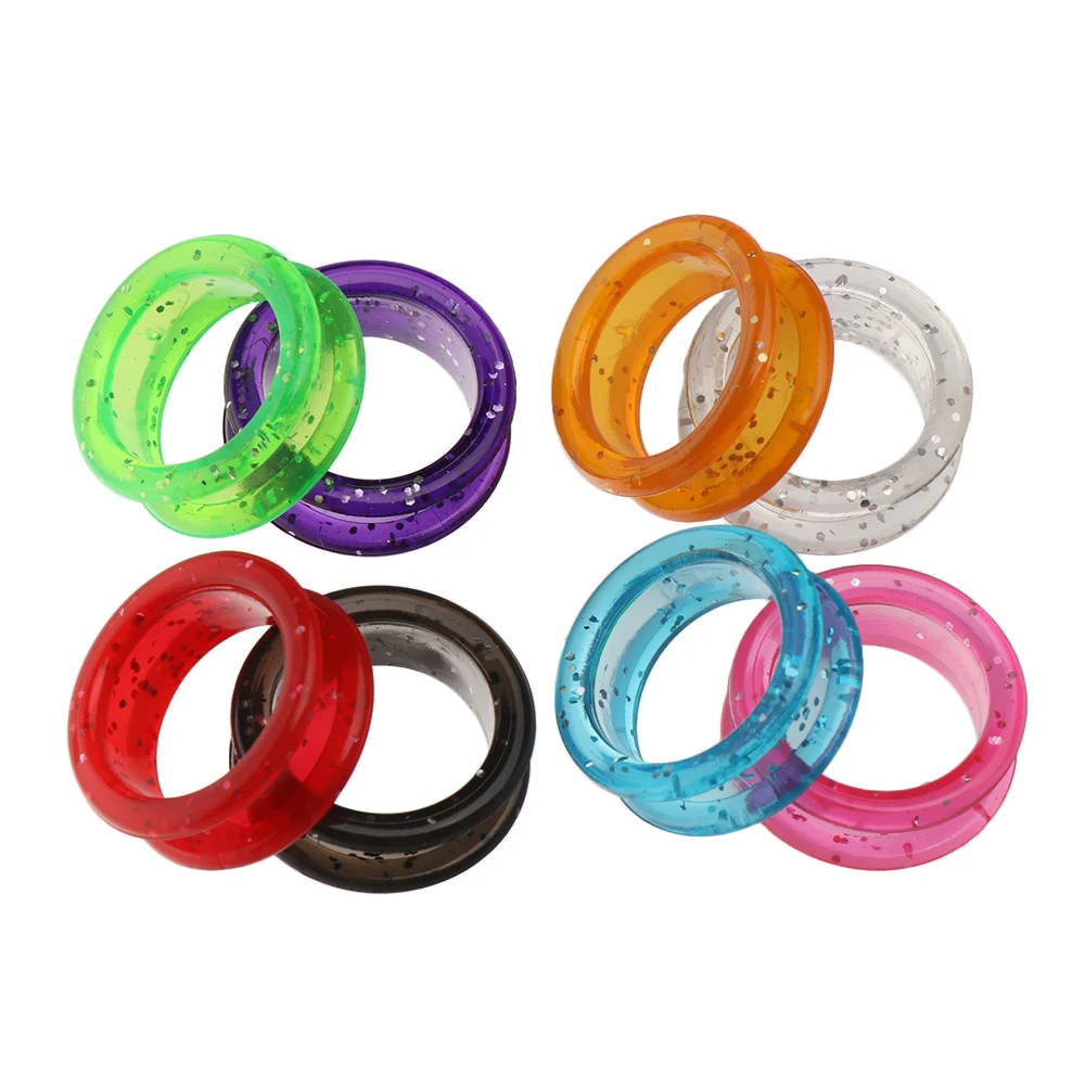 Anillos de tijeras coloridos de Gel de sílice, 2 uds., anillos para el cabello, corte de anillo de peluquero, tijeras de corte de pelo, tijeras circulares