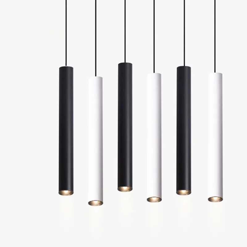 Dimmable цилиндрический светодиодный подвесной светильник длинные трубчатые лампы