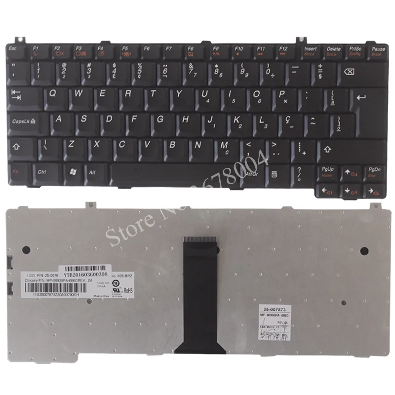 Brasil Teclado para Lenovo 3000 C100 C200