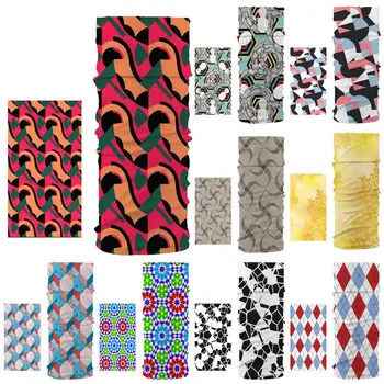 

HOT Colorful Geometric Pattern Bandana Scarf Head/Face/Mask/Neck Dual-use Magic Tube HeadScarf Cycling Outdoor Sport Headwear