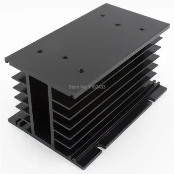 

FHSH01-150B black 150*100*80 mm 80A three phase SSR heat sink three phase solid state relay aluminum heat sink / radiator