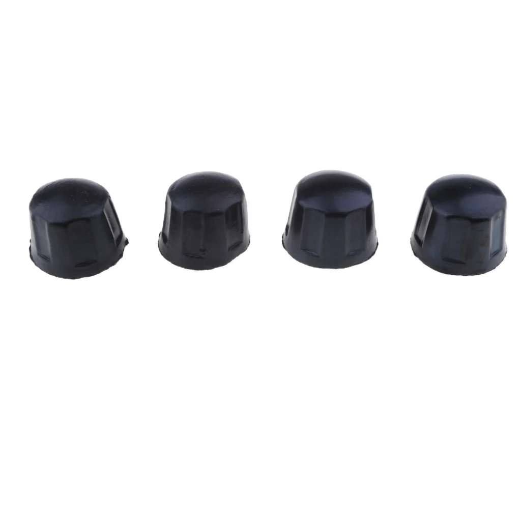 4Pcs Rubber Dust Cover Caps for 50CC 70CC 110CC 125CC Quad Bike ATV (Black)