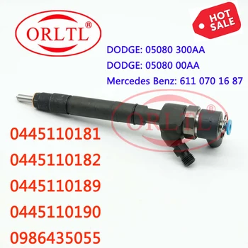 

ORLTL New diesel injector 0 445 110 181 Common Rail injector Nozzle 0445110181 for DODGE 05080 300AA Mercedes Benz