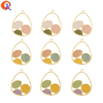 

Cordial Design 100Pcs 23*30MM Jewelry Accessories/Hand Made/Charms/Drop Shape/Paint Effect/DIY Making/Earring Findings/Pendant