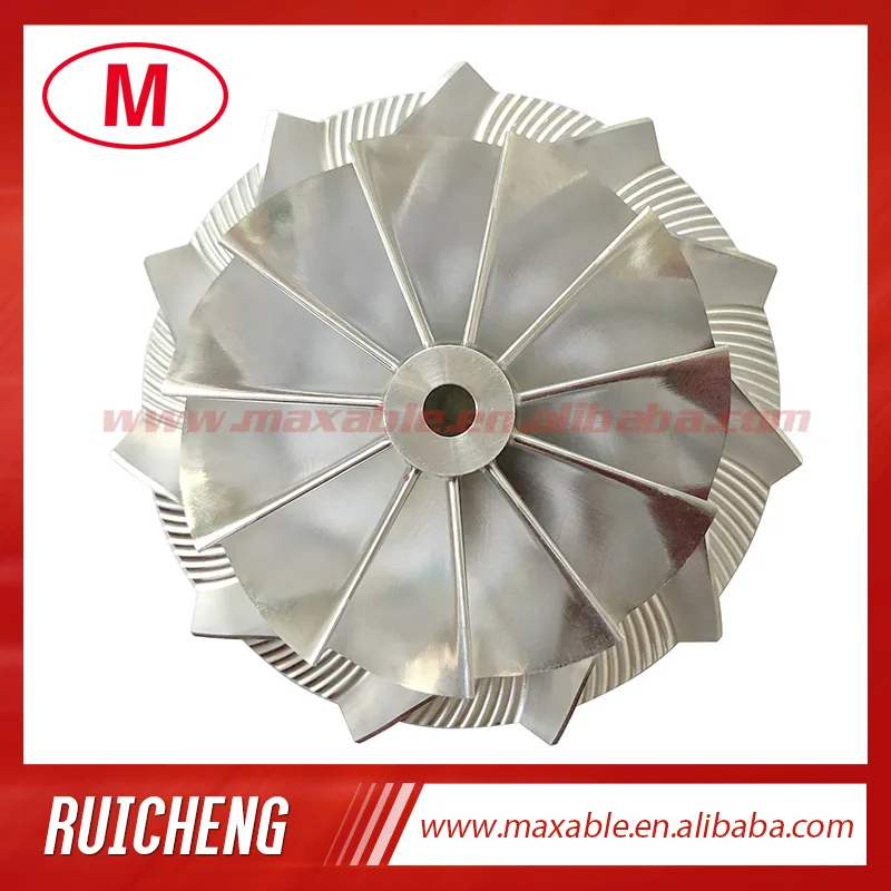 K16 59.00/78.00mm 11+0 blades Reverse high performance turbocharger billet/milling/aluminum 2618 compressor wheel | Автомобили и