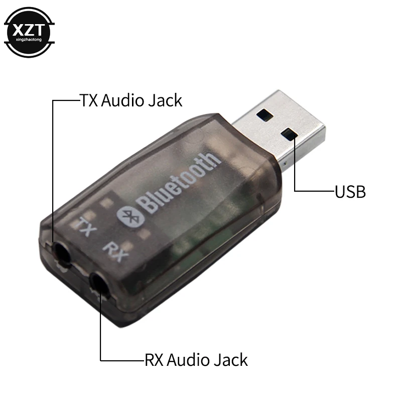 Bluetooth 5,0 аудио приемник передатчик мини стерео AUX USB 3,5 мм разъем для ТВ ПК автомобильный комплект наушники беспроводной адаптер