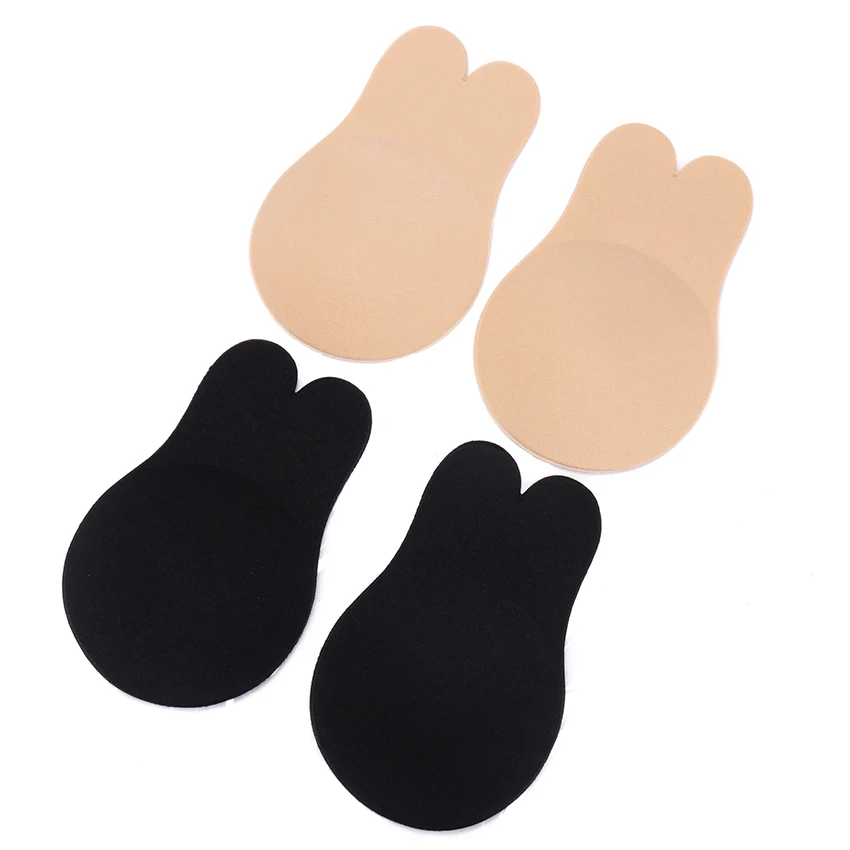 

Women Invisible Cute Rabbit Tape Breast Petals Bra Push Up Pad Reusable Invisible Adhesive Bra Underwear