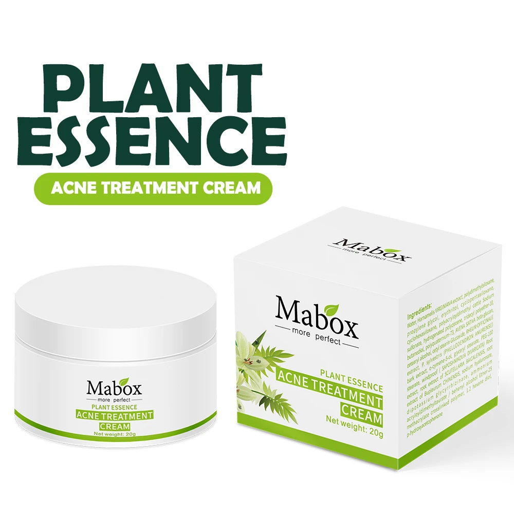 

MABOX 20g Acne Treatment Blackhead Remova Anti Acne Cream Oil Control Shrink Pores Acne Scar Remove Face Care Drop Shipping