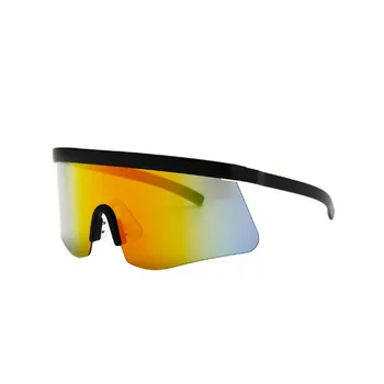 

1PC Unisex Очки Glasses Outdoors Cycling Riding UV400 Sunglasses Windproof Sunscreen Large Mirror Motorcycle Sunglasses
