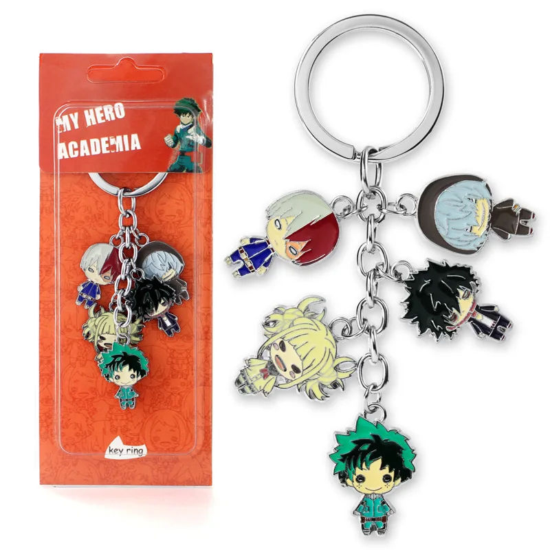 

My Hero Academia Logo Keychain Pendants Boku no Hiro Asui Tsuyu Keyring Men Jewelry Accessories Collection Gift