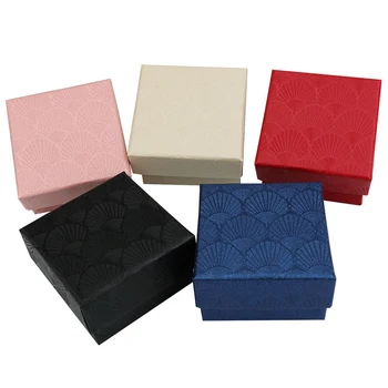 

Wholesale Gift Boxes Ring Necklace Earring Bracelet Paper Bag Carrying Cases Wedding Date Jewelry Gift Box Package Displays Blue