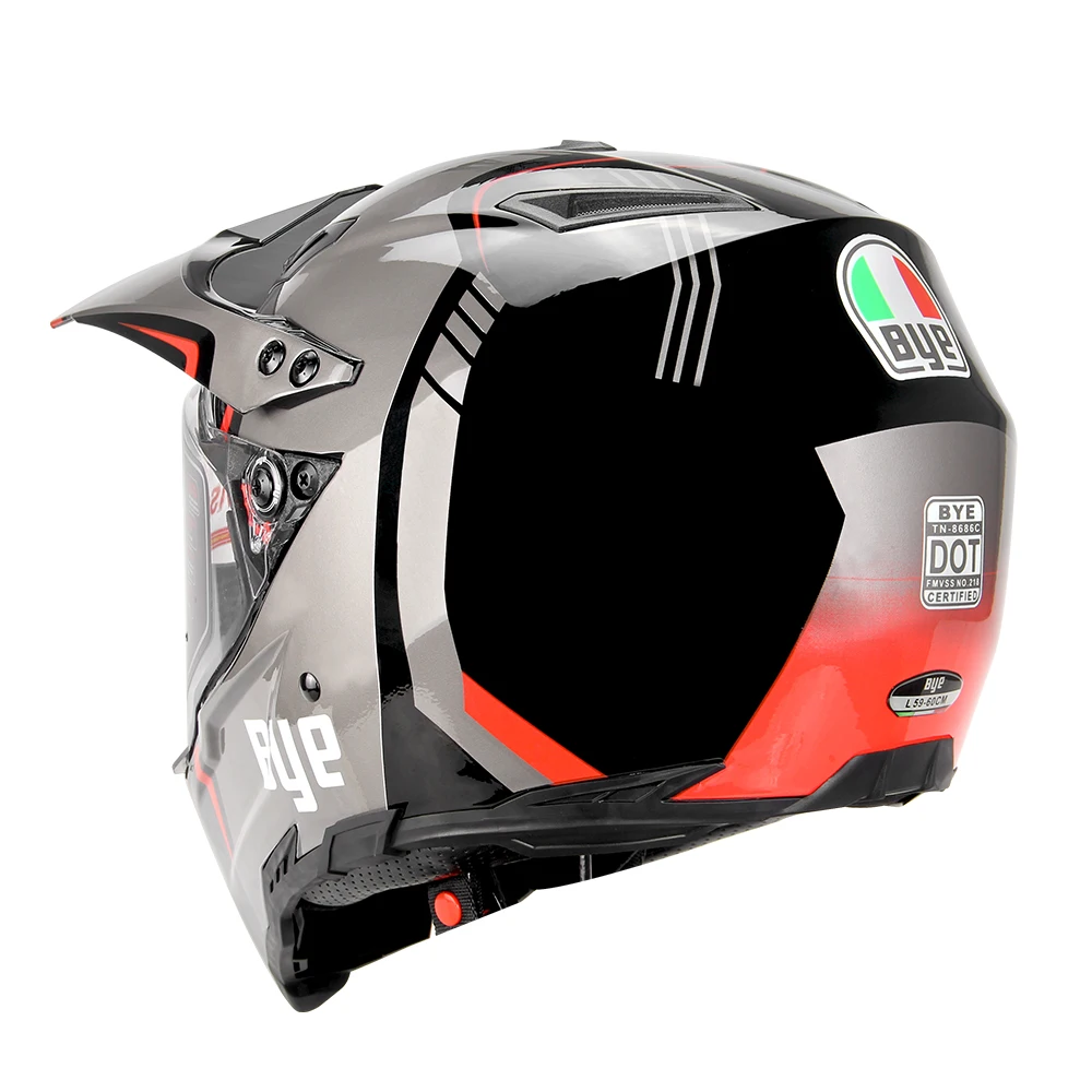 BYE moto rcycle шлем moto cross шлем casco moto rbike гоночный Мото шлем Байкер Полнолицевые Шлемы ECE DOT сертификация