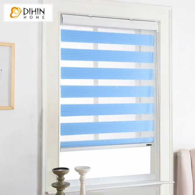 Új Tervezésű Luxus Kézi Nagykereskedelmi Zebra Árnyalatok Vízszintes Elsötétítés Dupla Rétegű Redőnyök