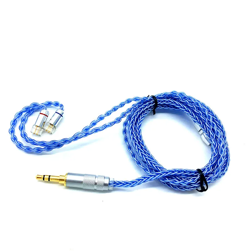 

Diy провод для наушников 8 share, один кристалл, медный посеребренный провод mmcx ue900 0,78 мм IE900 IE400