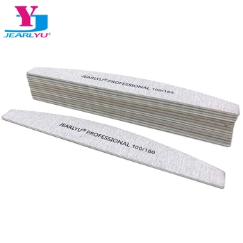 

10Pcs/lot Moon Nail File Grit 100/180 Disposable Sanding Double Side Grey Manicure Tool Woodworking Nail Accessories Polishing
