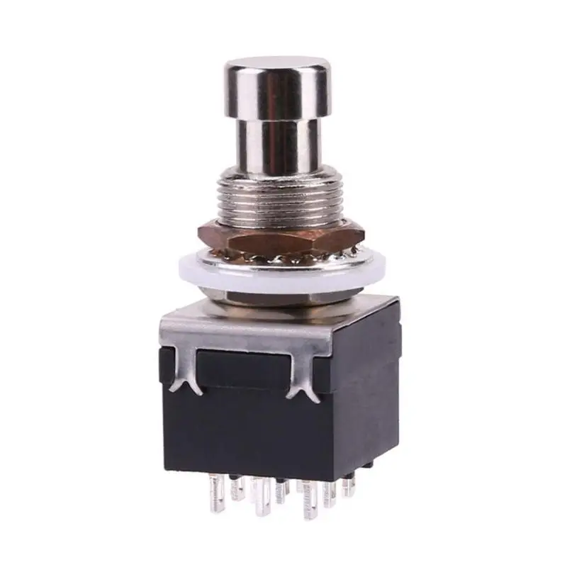 3PDT 9pin Кнопка ножного переключателя FR DIY гитарная педаль для создания