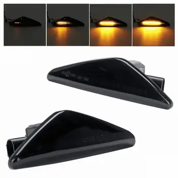 

2x Dynamic LED Side Marker Lights 12V Flowing Turn Signal Light Side Repeater Blinker for BMW X3 X5 X6 F70 F71 F25 07-13
