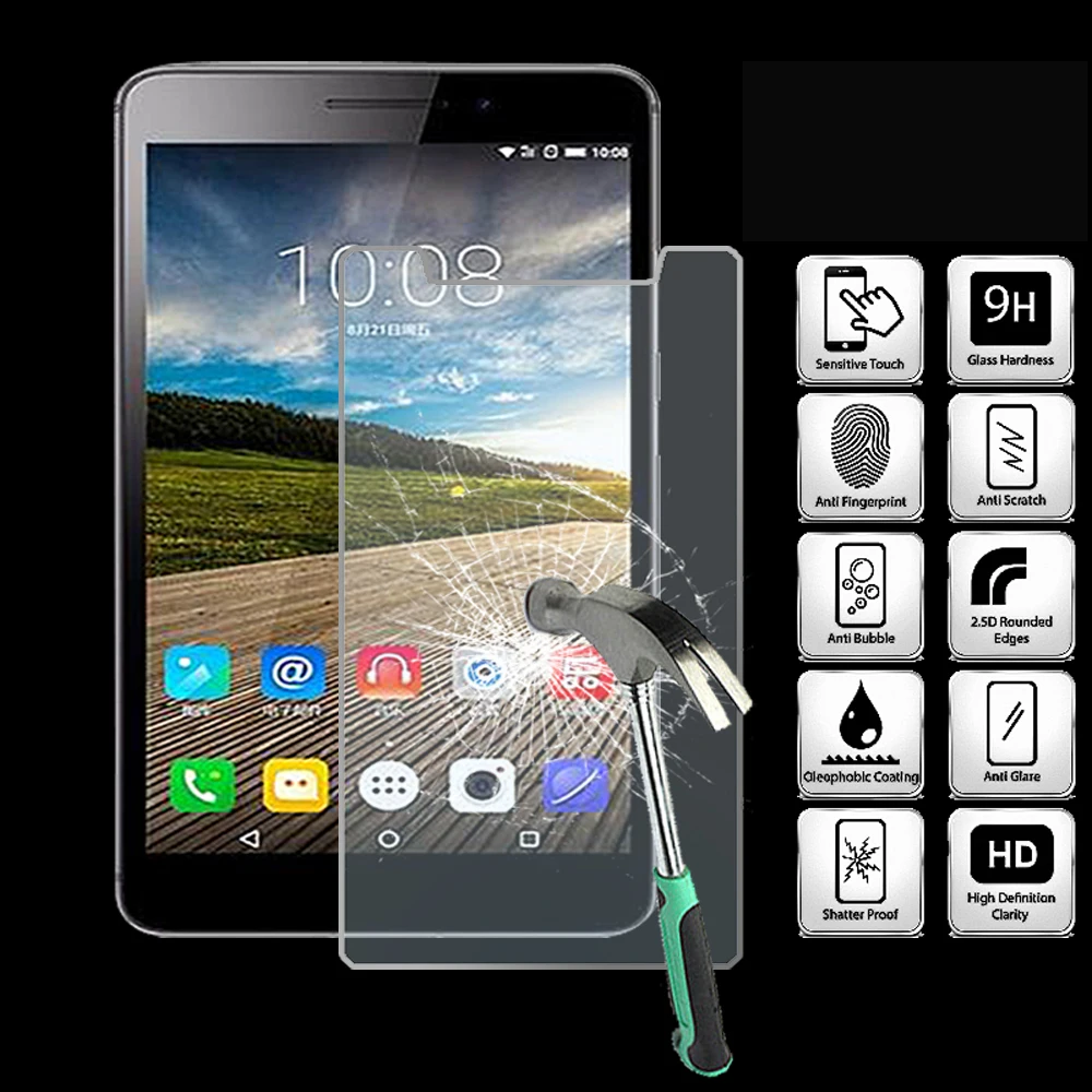

For Lenovo Phab Plus - 9H Tablet Tempered Glass Screen Protector Cover Explosion-Proof High Quality Screen Film