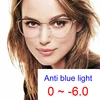 2023 Fashion Myopia Optical Glasses Women Luxury Brand Metal Cat's Eye Frame Anti Blue Light Computer Eyeglasses Minus -2 -3 -6 1