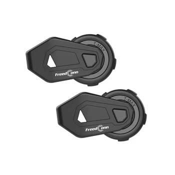 

(Double Packing)FreedConn TMAX-M Motorcycle Buletooth Music Headset Motorcycle Helmet FM Headset with 2 in 1 Earphone
