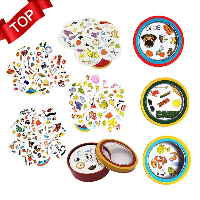 Spot It! Jogo Cartas Figuras Party Game Diversão Amigos Top