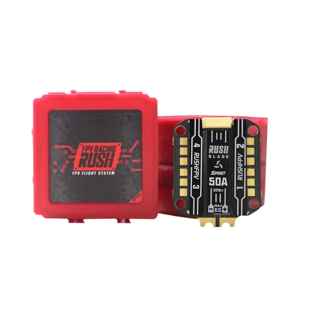 RUSHFPV RUSH BLADE 50A 3-6S BLHeli_32 4in1 бесщеточный ESC Sport Edition для RC FPV Racing Freestyle 4S 6S дронов |