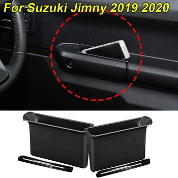 

Parts Armrest Container For Suzuki Jimny 2Pcs Black Organizer Replacement