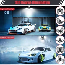 Светодиодный светильник для гаража 60 Вт светодиодный потолочный светильник 6000лм гаражный светильник ing деформируемый для склада, коридора, стадиона