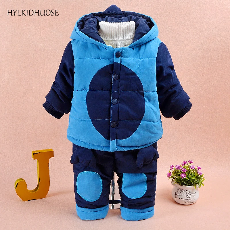 HYLKIDHUOSE Winter Infant/Newborn Clothes Suits Warm Thick Baby Girls