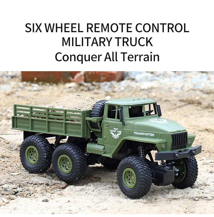 JJRC Q68 1/18 2,4G 4CH 6WD военный грузовик автомобиль 130 матовый мотор Радиоуправляемый автомобиль внедорожный RTR модель игрушки для мальчиков зеленый/желтый
