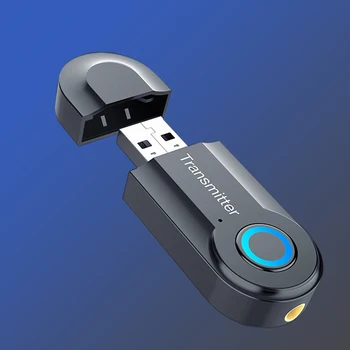 

DSMOTEK 2020 New Car Bluetooth Transmitter BT5.0 Wireless Aux-in Cellphone Audio Music Playing Via Car Player TV Bluetooth Kit