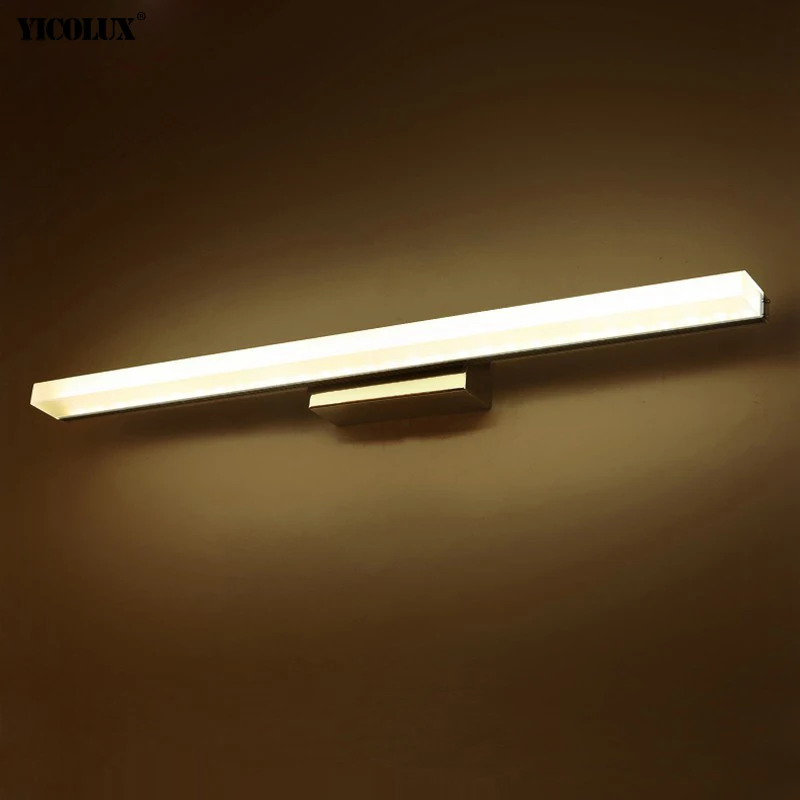 led mirror light stainless steel AC85-265V Modern Wall lamp bathroom lights 40cm 60cm 80cm 100cm 120cm wall sconces apliques