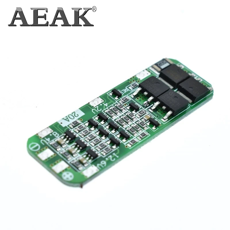 AEAK 3S 20A 18650 литий-ионная батарея зарядное устройство PCB плата защиты BMS для сверлильного двигателя 12,6 в Lipo модуль ячейки 64x20x3,4 мм